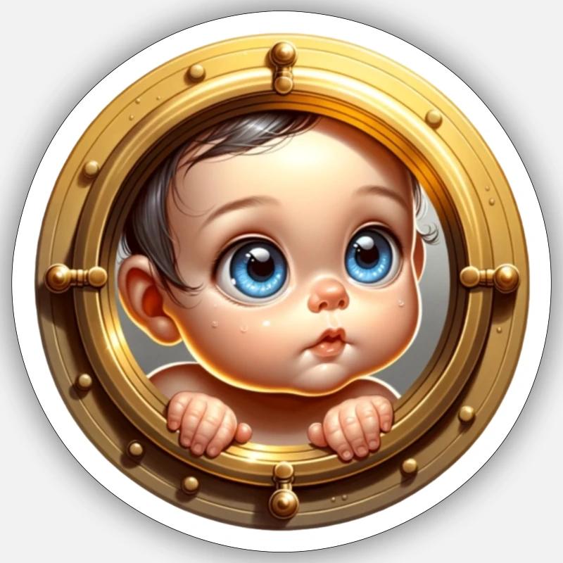 Bebe dans le vente Sticker taille S (10 x 10 cm)