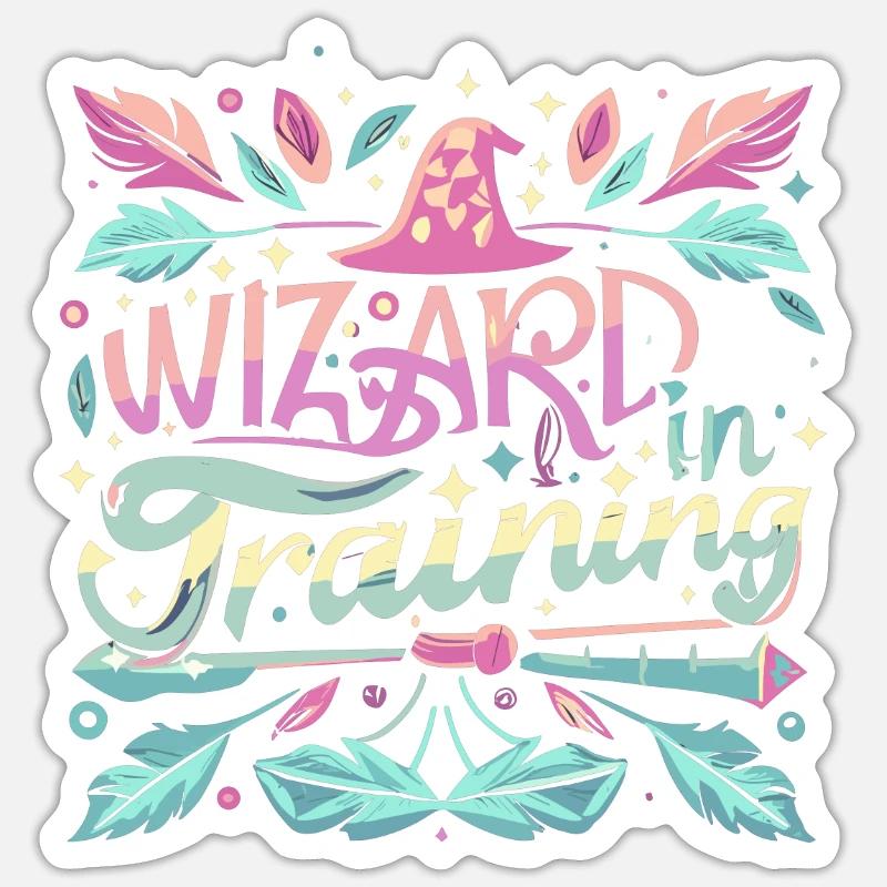 Wizard in Training - Sticker size S (10 x 10 cm) - white matte