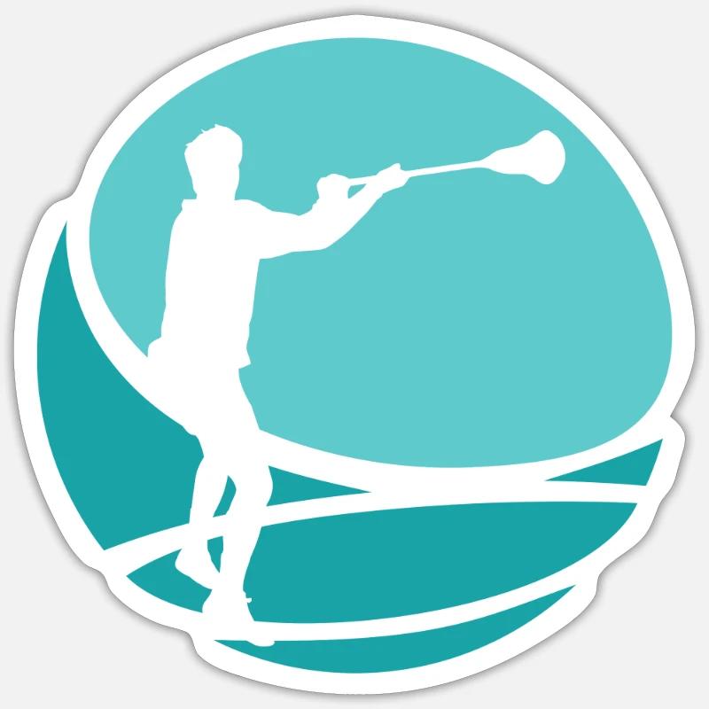 Intercrosse Lacrosse Racket Intercrosse Sticker size S (10 x 10 cm)