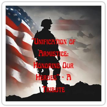 Veterans, veterans, armistice. - Sticker size S (10 x 10 cm) - white matte - Front