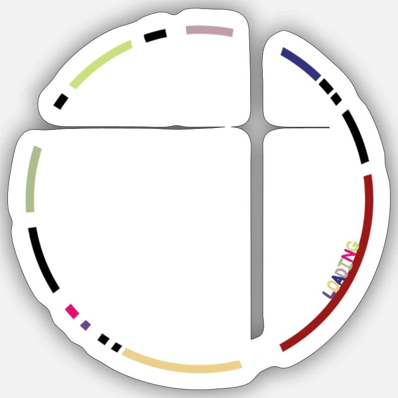 Loading Design Sticker size S (10 x 10 cm)