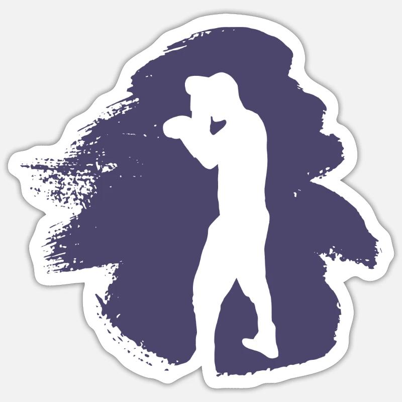 Boxing Boxkampf Boxkampf Sticker Größe S (10 x 10 cm)