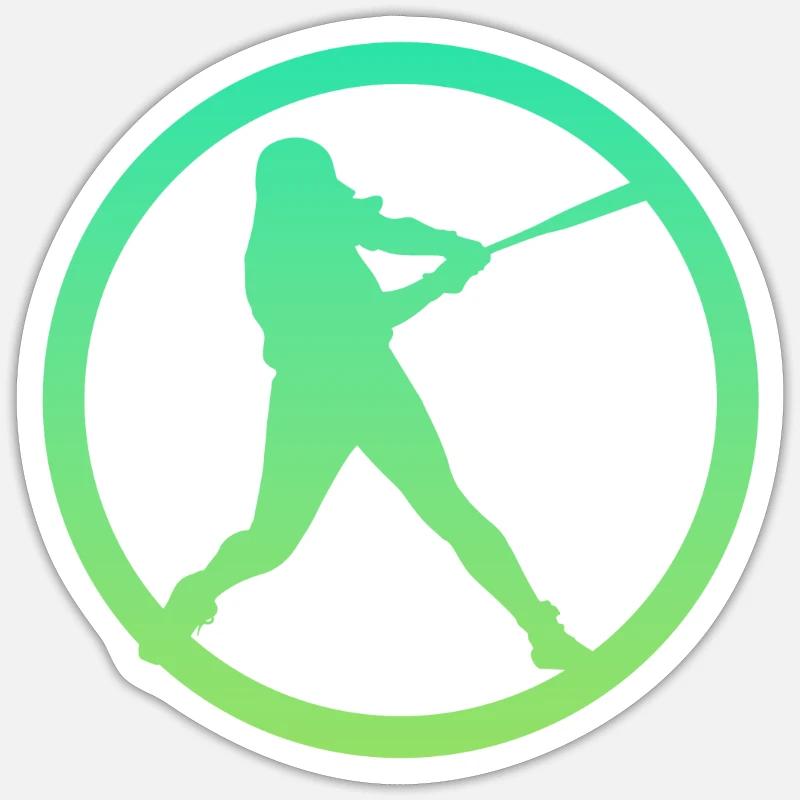 Pitcher Pitcher Softball Player Sticker size S (10 x 10 cm)