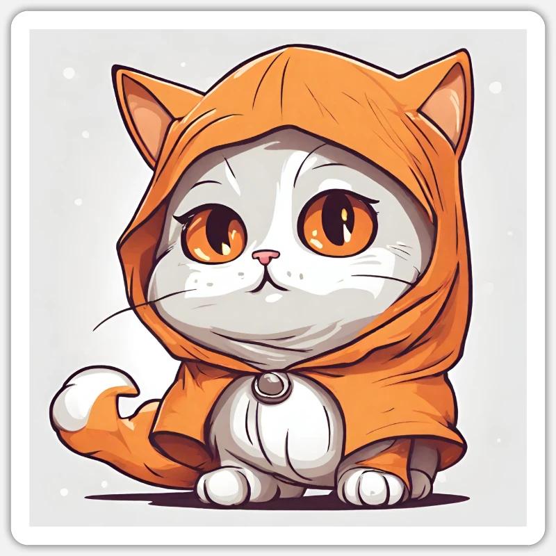 *rd* CatCape2 Sticker taille S (10 x 10 cm)