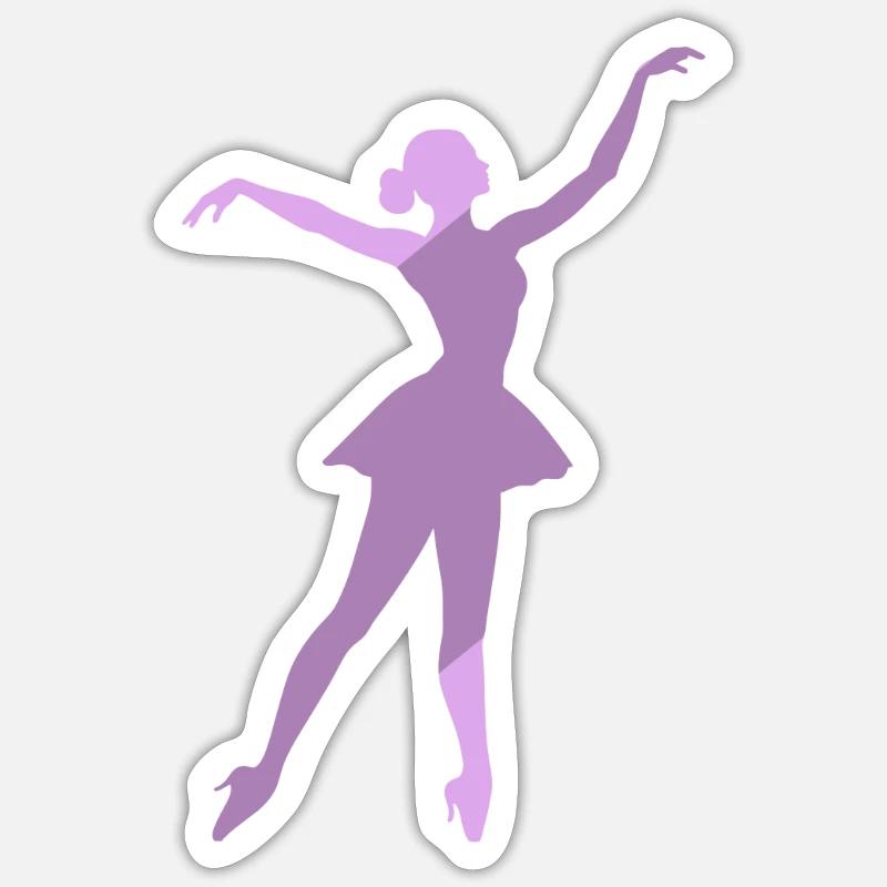 Ballet Dancer Ballet Dancer Ballet Dancer - Sticker size S (10 x 10 cm) - white matte