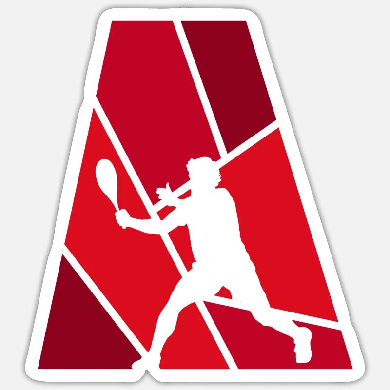 Squash Squashschläger Squash Sticker Größe S (10 x 10 cm)