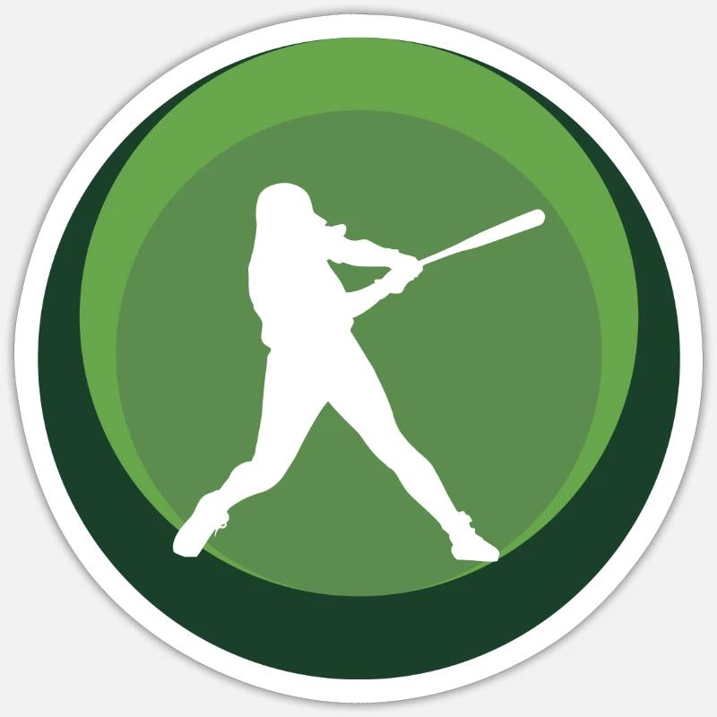 Softball Player Pitcher Baseball Sticker size S (10 x 10 cm)