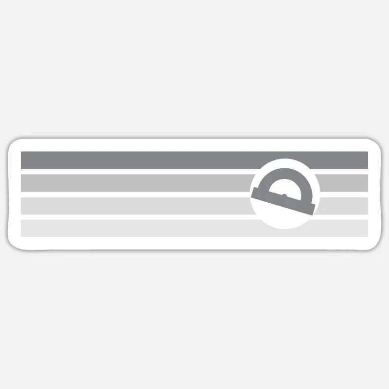 Architecte, Architecture, Ingénieur civil - Sticker taille S (10 x 10 cm) - blanc mat