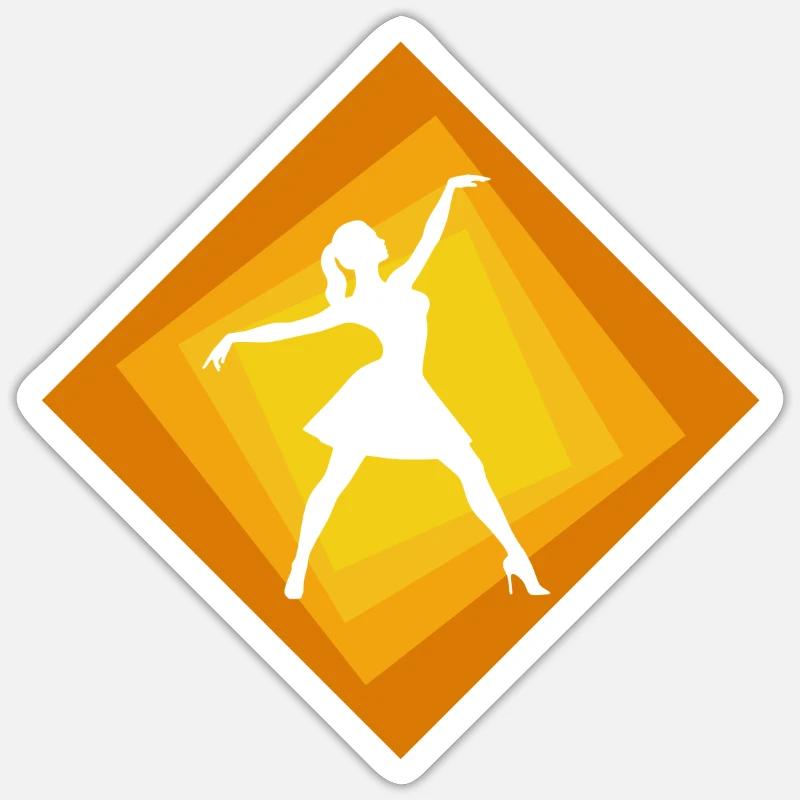 Ballet Dancer Ballet Dancer - Sticker size S (10 x 10 cm) - white matte
