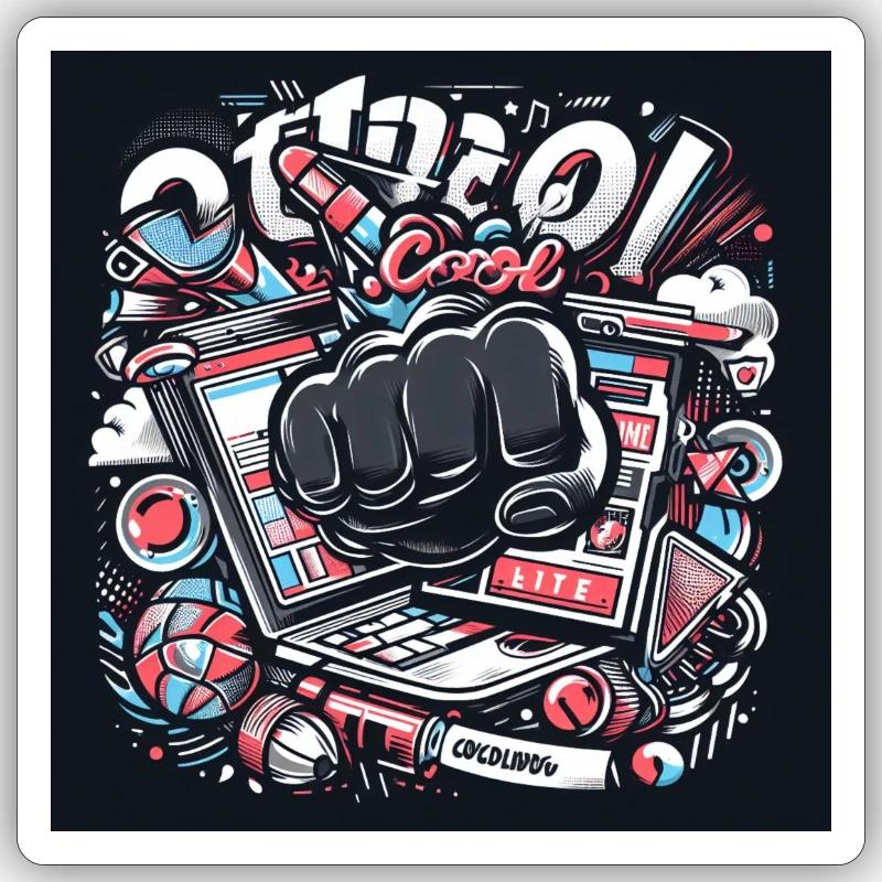 IA Conception II Sticker taille S (10 x 10 cm)