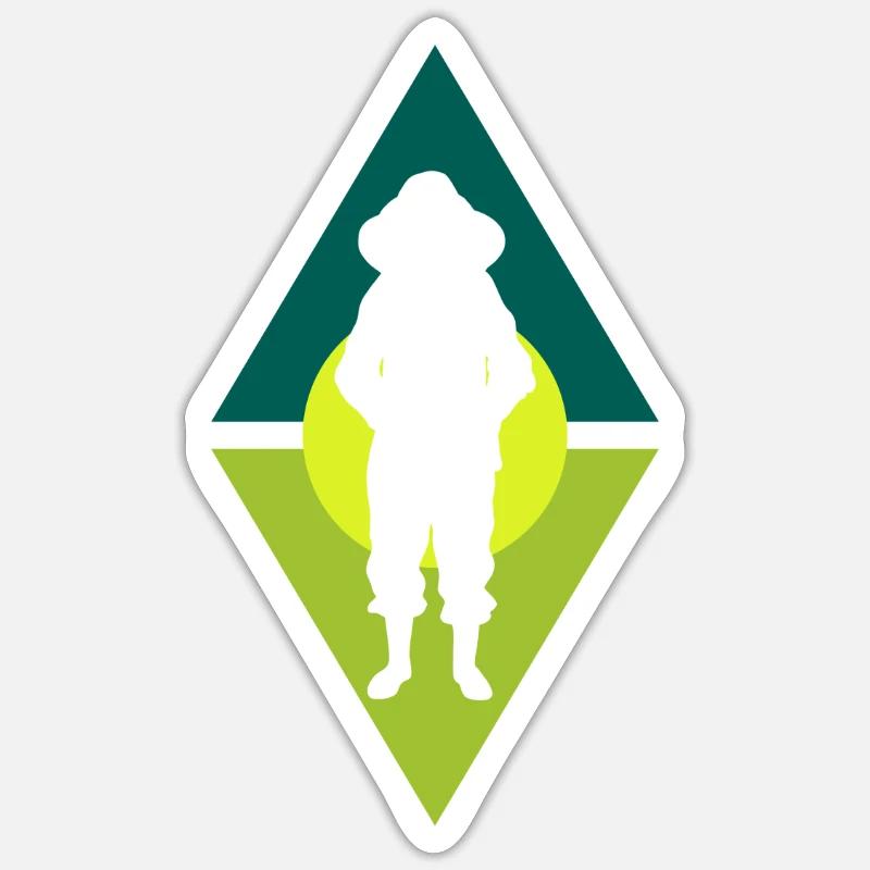 Beekeeper Nectar Bee - Sticker size S (10 x 10 cm) - white matte