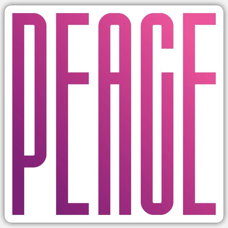 Peace vs. War Statement Christmas Sticker size S (10 x 10 cm)
