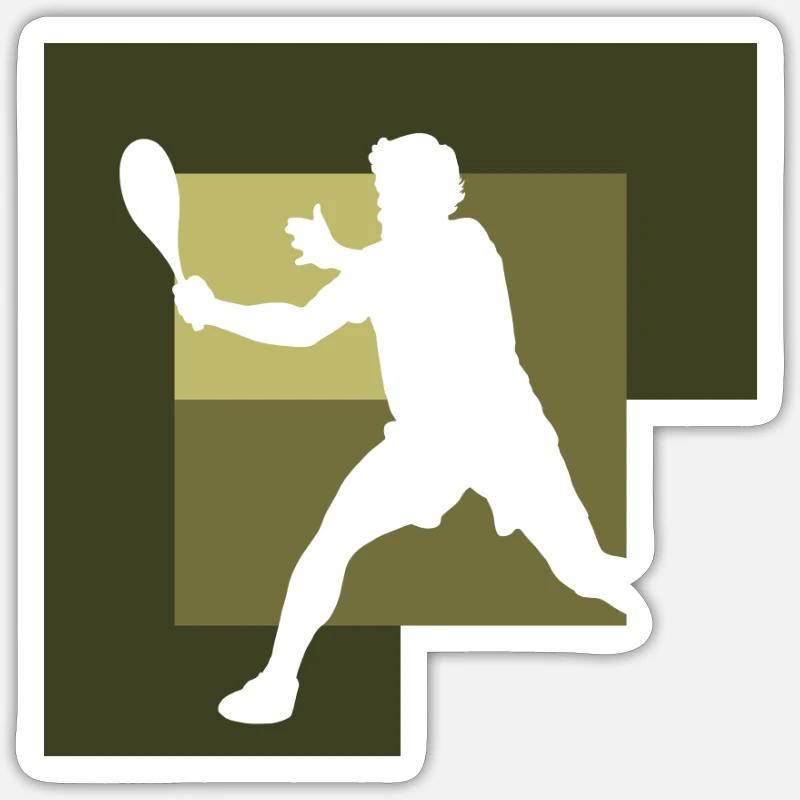 Racket Squash Squash Player Sticker size S (10 x 10 cm)