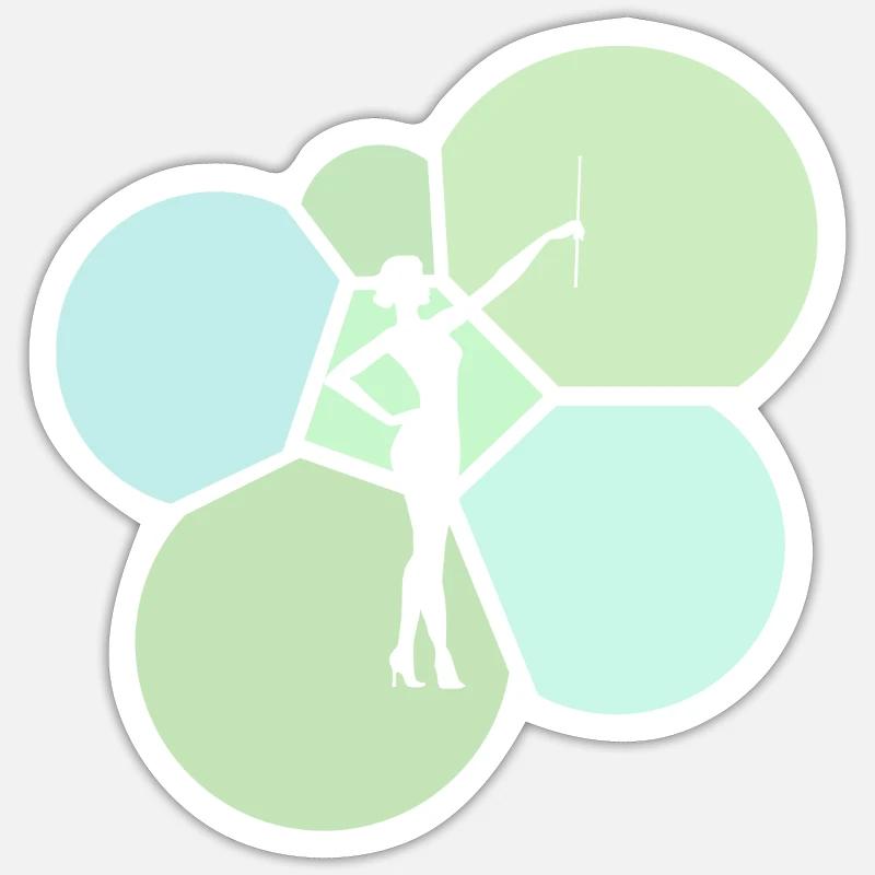 Twirling Dancing Twirling - Sticker size S (10 x 10 cm) - white matte