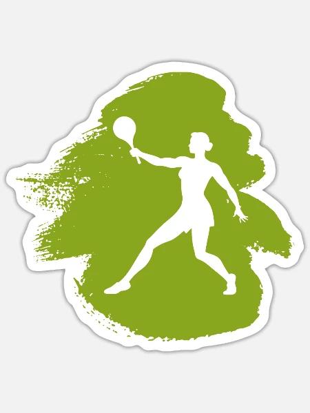 Beachball Beachtennis Strandtennis - Sticker Größe S (10 x 10 cm) - Mattweiß