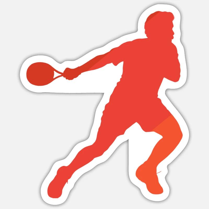 Schläger Squashschläger Squashschläger - Sticker Größe S (10 x 10 cm) - Mattweiß