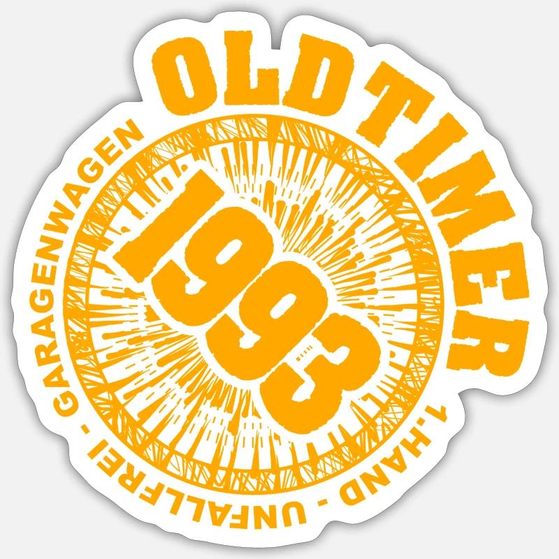 1993 - Sticker Größe S (10 x 10 cm) - Mattweiß