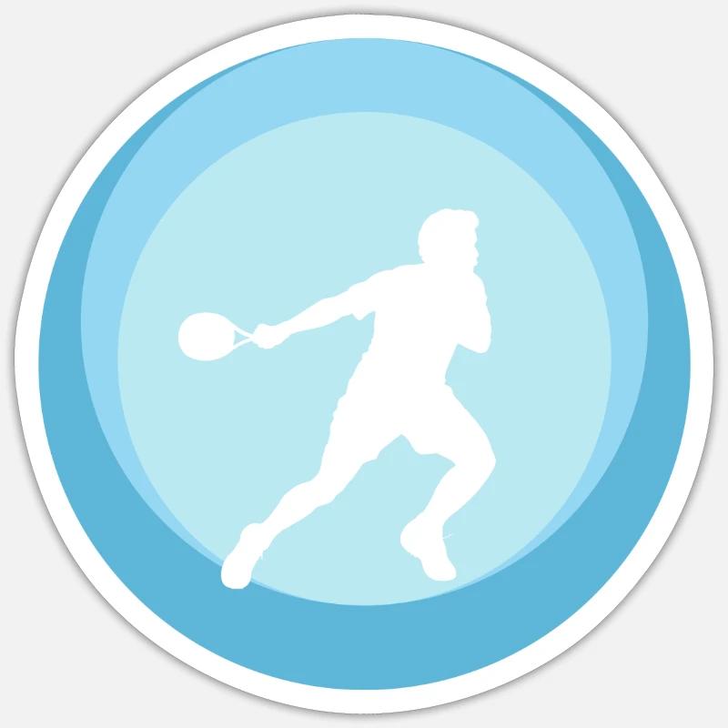 Squash Rackets Squash Squash - Sticker size S (10 x 10 cm) - white matte