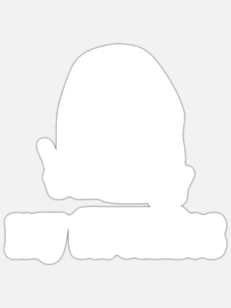 Grabstein Jugend - Sticker Größe S (10 x 10 cm) - Mattweiß
