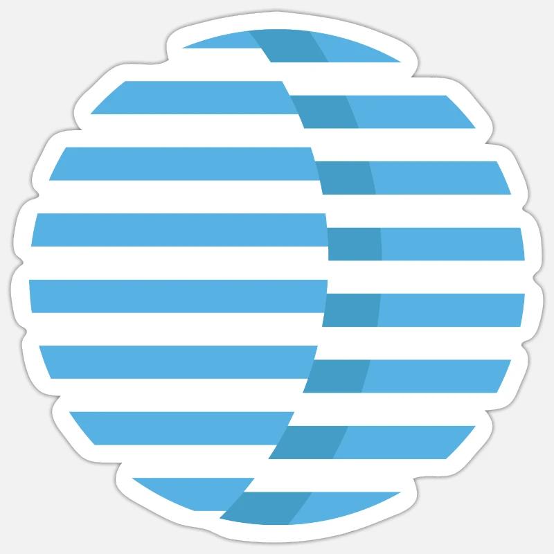 Planet - Sticker size S (10 x 10 cm) - white matte