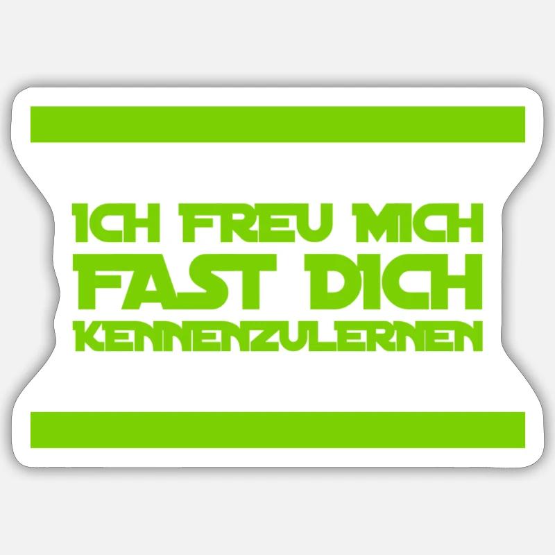 ich bin besser dran ohne dich Sticker Größe S (10 x 10 cm)