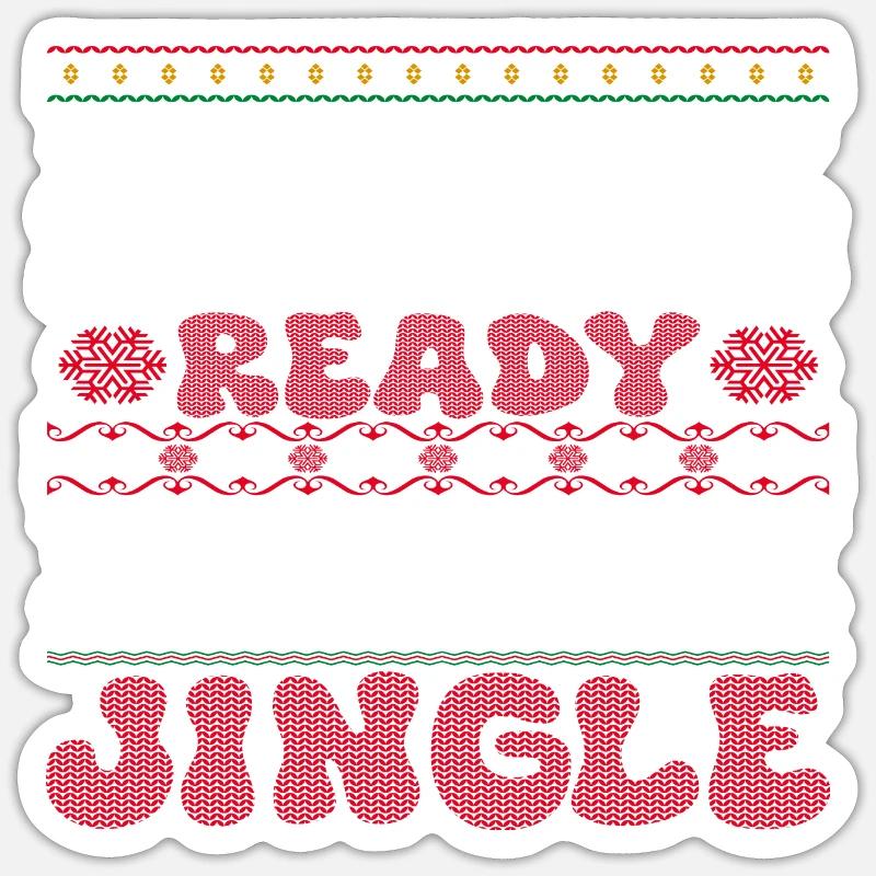 Single prêt à jingle - Sticker taille S (10 x 10 cm) - blanc mat