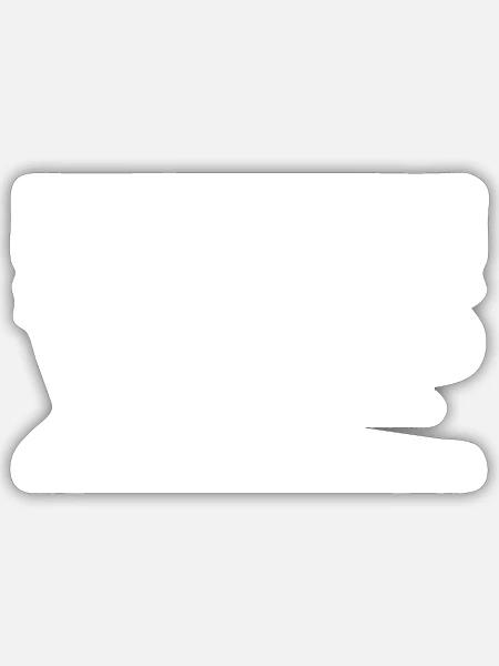 Höchstgeschwindigkeit - Sticker Größe S (10 x 10 cm) - Mattweiß