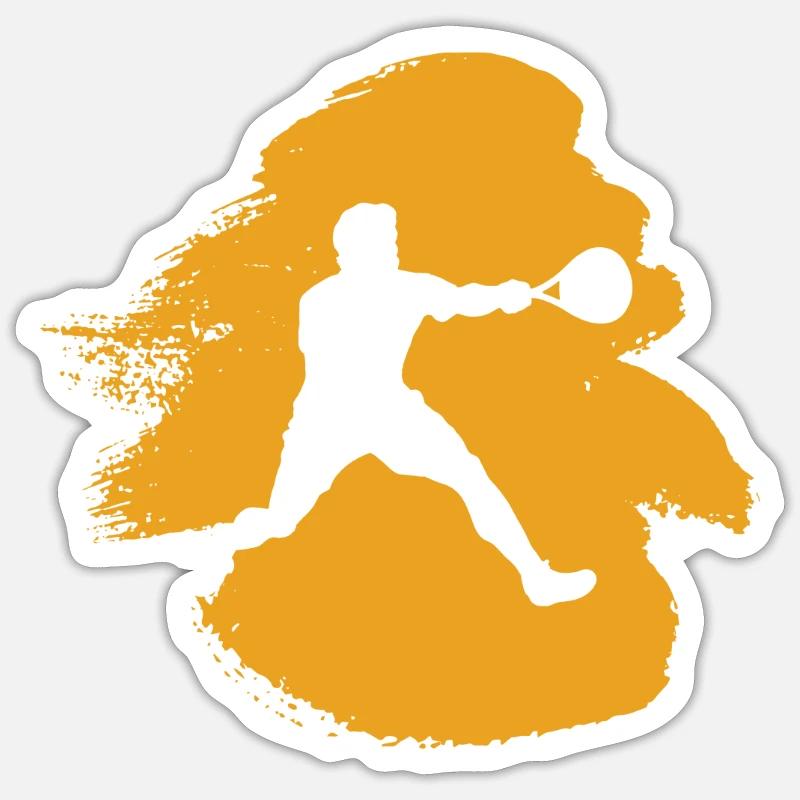 Squash Player Racket Squash Racket Sticker size S (10 x 10 cm)