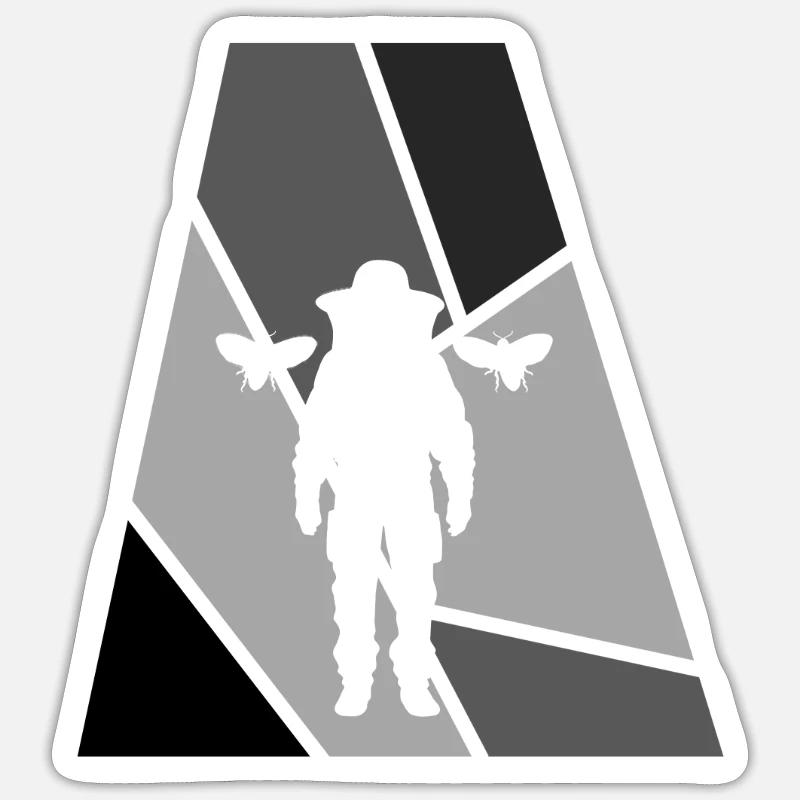Beekeeper Beekeeper Beekeeping - Sticker size S (10 x 10 cm) - white matte