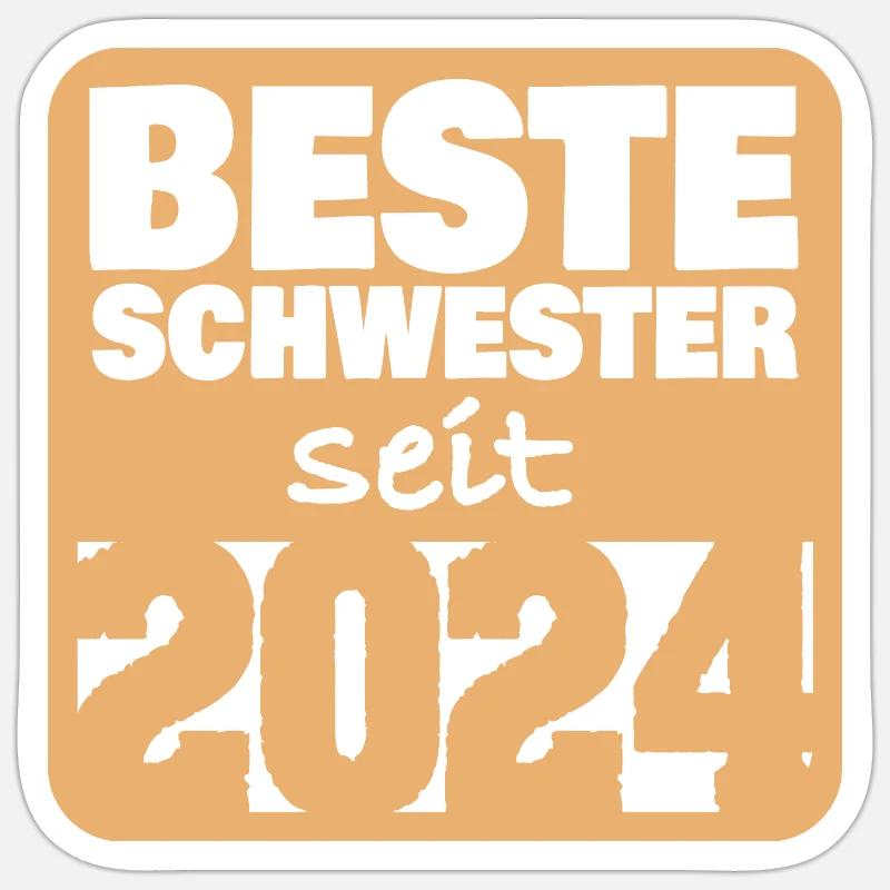 2024 - Sticker Größe S (10 x 10 cm) - Mattweiß