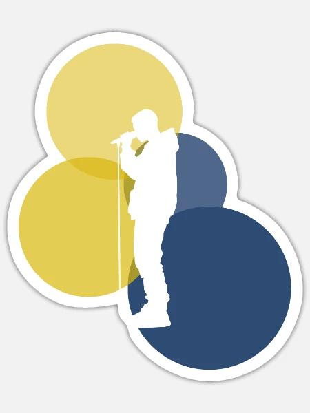 Beatboxer Beatboxing Beatbox - Sticker Größe S (10 x 10 cm) - Mattweiß