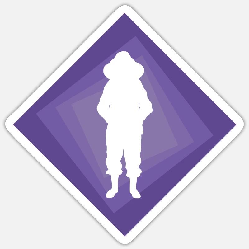 Beekeeper Bee Nectar Sticker size S (10 x 10 cm)