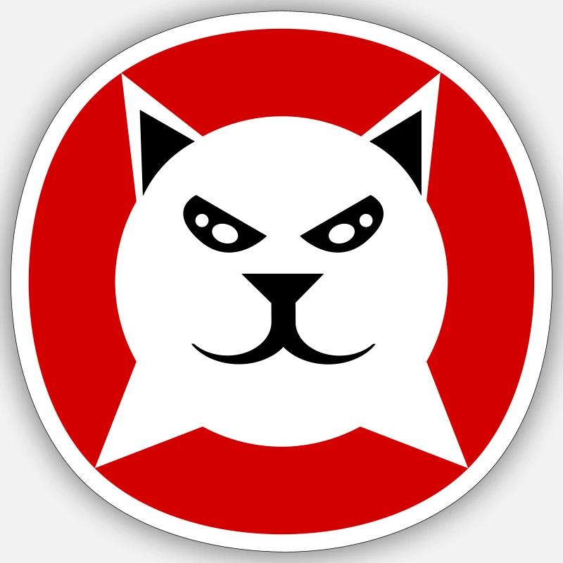 Lynx. - Sticker size S (10 x 10 cm) - white matte
