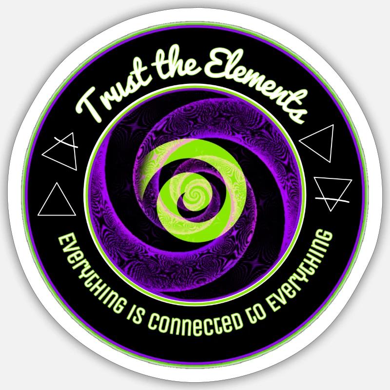 Elements Spiral Unity Sticker size S (10 x 10 cm)