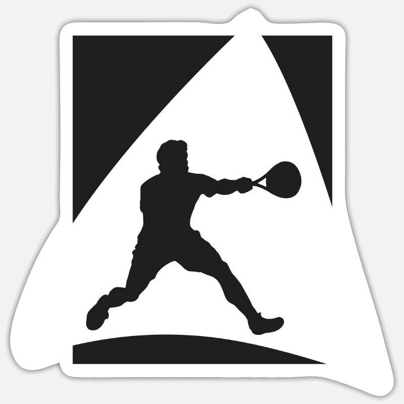 Schläger Squash Squashspieler Squash Sticker Größe S (10 x 10 cm)