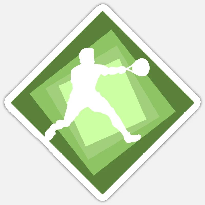 Racket Squash Squash Player Sticker size S (10 x 10 cm)