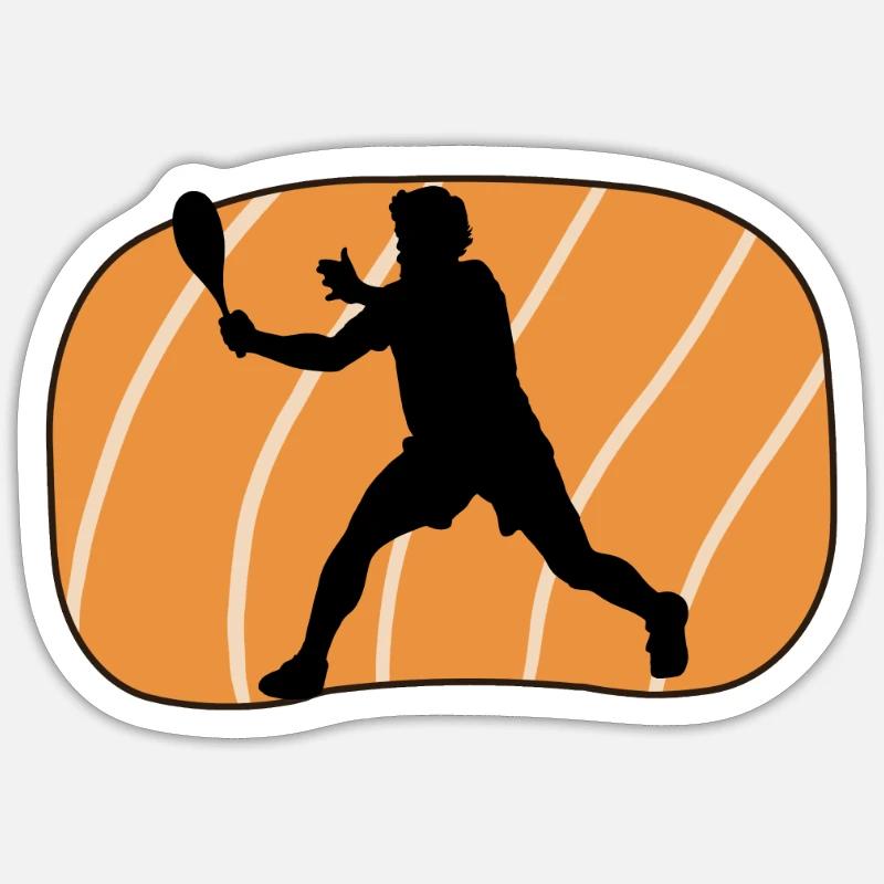 Squashschläger Squash Spieler Squash Sticker Größe S (10 x 10 cm)