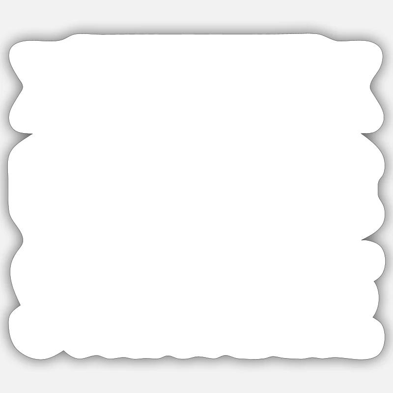 machen wir einen Plan - Sticker Größe S (10 x 10 cm) - Mattweiß