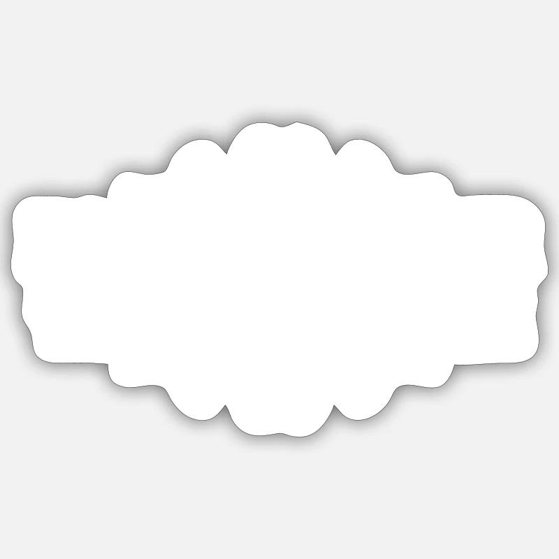 die letzte Ruhe - Sticker Größe S (10 x 10 cm) - Mattweiß