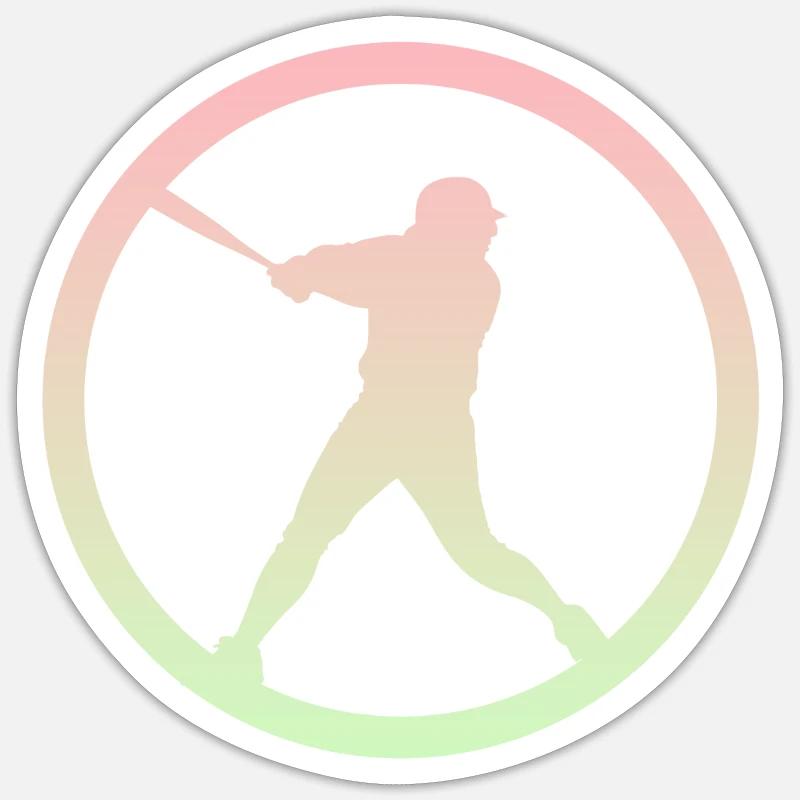 Pichet Pichet Baseball - Sticker taille S (10 x 10 cm) - blanc mat