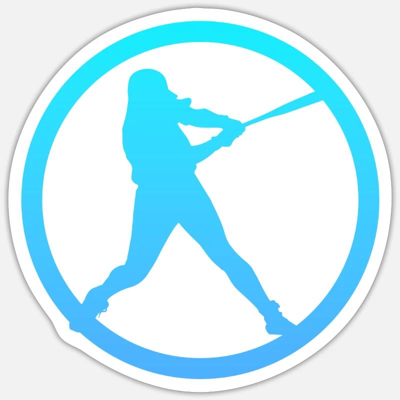 Pitcher Pitcher Softball - Sticker size S (10 x 10 cm) - white matte