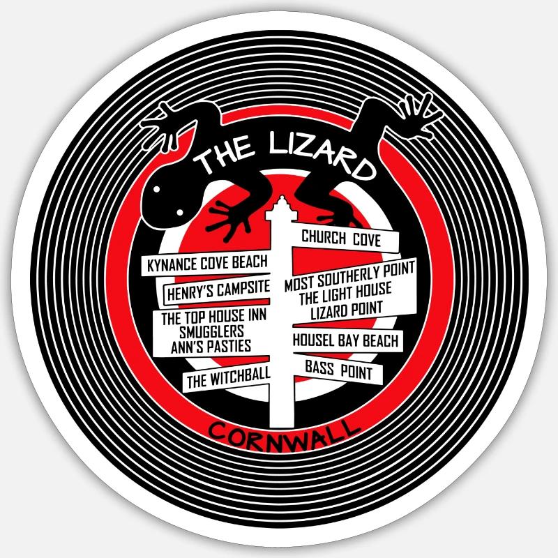 Die Eidechse Cornwall Sticker Größe S (10 x 10 cm)