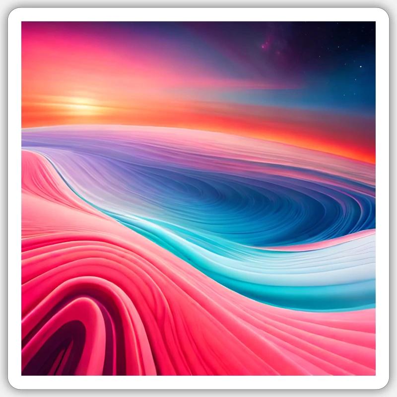 ai generated abstract scenery Sticker size S (10 x 10 cm)