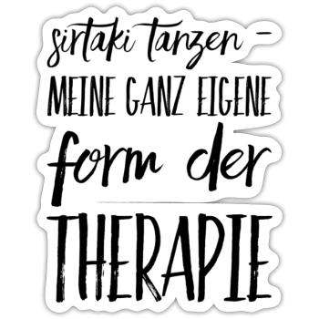 Lustiger Griechischer Spruch Griechenland Geschenk - Sticker Größe S (10 x 10 cm) - Mattweiß - Vorne