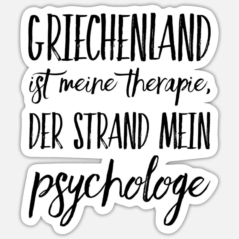 Lustiger Griechischer Spruch Griechenland Geschenk Sticker Größe S (10 x 10 cm)