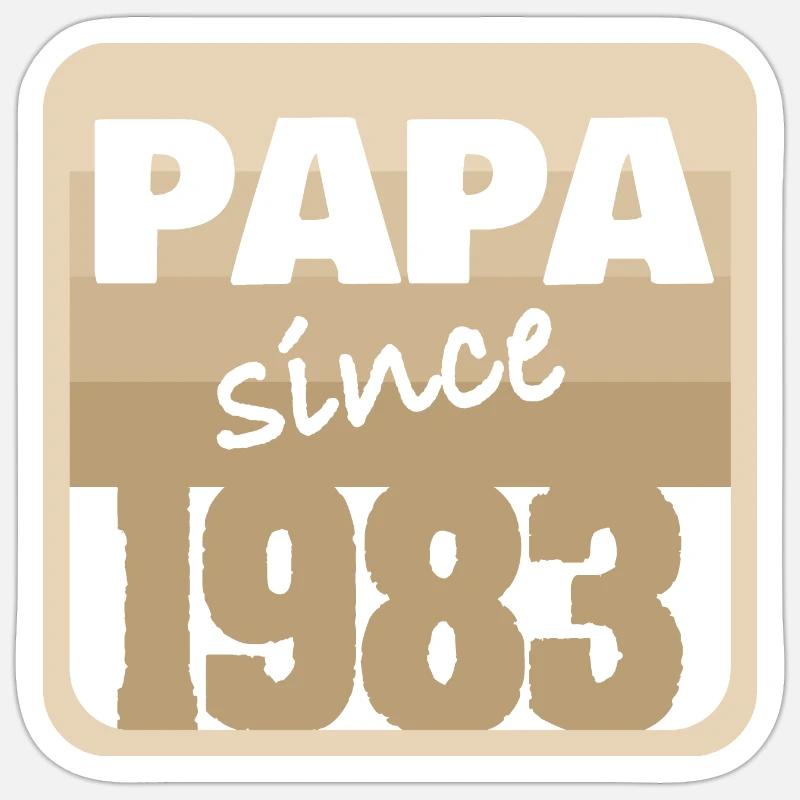 1983 - Sticker size S (10 x 10 cm) - white matte