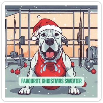 The Jingle Bells - Doggy Edition - Sticker size S (10 x 10 cm) - white matte - Front