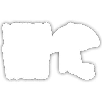 bist du bereit? - Sticker Größe S (10 x 10 cm) - Mattweiß - Vorne