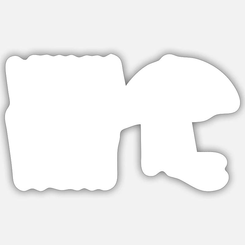 bist du bereit? - Sticker Größe S (10 x 10 cm) - Mattweiß