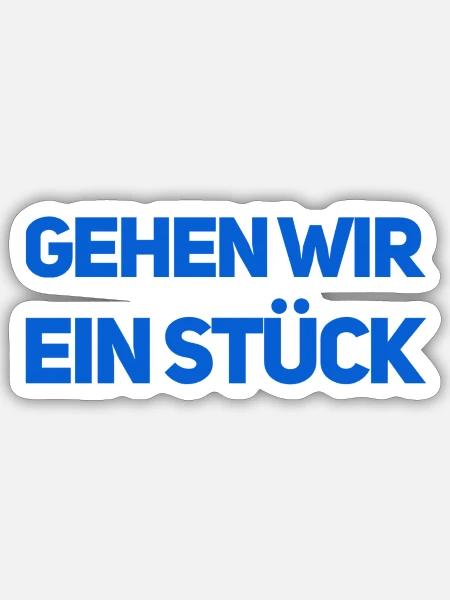 Lust auf einen Spaziergang? - Sticker Größe S (10 x 10 cm) - Mattweiß